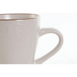 Mug Tradicional DKD Home Decor Beige Marron 9.5 x 10.5 x 13.5 cm (12 Unidades)