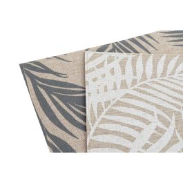 Individual Tropical DKD Home Decor Natural Blanco 30 x 0.1 x 45 cm (12 Unidades)