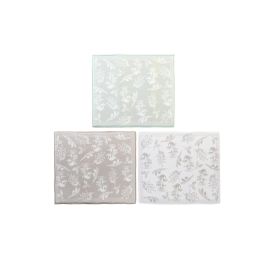 Tapete Alpino DKD Home Decor Beige Blanco 38 x 0.7 x 50 cm (12 Unidades)