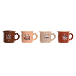 Mug Loft DKD Home Decor Beige Marron 5.7 x 5 x 7.5 cm (12 Unidades) Precio: 32.6094996007. SKU: B16NAEBVZM