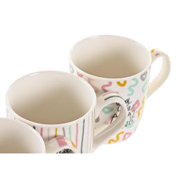 Mug Scandi DKD Home Decor Multicolor 8.3 x 9.5 x 11.5 cm (12 Unidades)