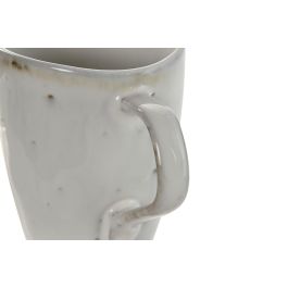 Mug Moderno DKD Home Decor Blanco 8.5 x 10 x 13 cm (12 Unidades)