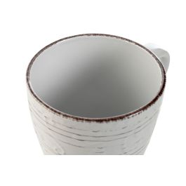 Mug Basicos DKD Home Decor Blanco 9.5 x 10.5 x 13 cm (12 Unidades)