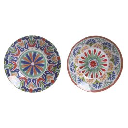 Plato Boho DKD Home Decor Multicolor 23 x 3.6 x 23 cm (12 Unidades) Precio: 26.68999971. SKU: B1FRTLL9TC