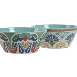 Bol Boho DKD Home Decor Multicolor 13 x 5.5 x 13 cm (12 Unidades)