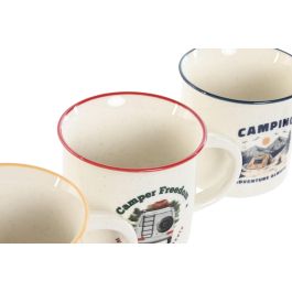 Mug Alpino DKD Home Decor Multicolor 8.7 x 8 x 9.4 cm (12 Unidades)
