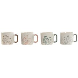 Mug Shabby DKD Home Decor Gris Rosa 10 x 9 x 13 cm (12 Unidades) Precio: 51.98999982. SKU: B1FKX28KKV