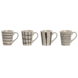 Mug Moderno DKD Home Decor Beige Gris 9 x 10.6 x 12.5 cm (12 Unidades) Precio: 35.58999983. SKU: B1FGW3GHV3