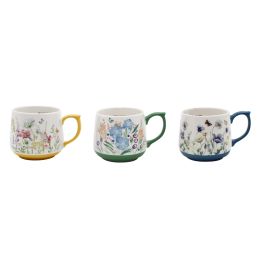 Mug Shabby DKD Home Decor Verde Azul 10 x 8.5 x 13 cm (12 Unidades) Precio: 59.98999952. SKU: B18VREJ5FG