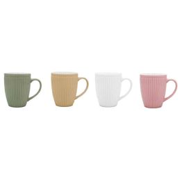 Mug Romantico DKD Home Decor Verde Mostaza 8.4 x 9 x 11.5 cm (12 Unidades) Precio: 40.49999954. SKU: B12DL656FS