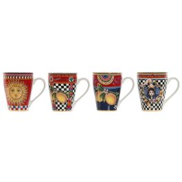 Mug Moderno DKD Home Decor Rojo Amarillo 8.5 x 11 x 12 cm (12 Unidades) Precio: 64.73499995159999. SKU: B1BLB46QNQ