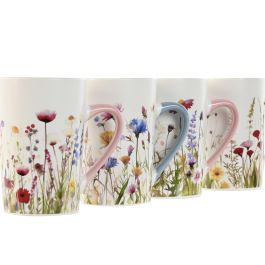 Mug Shabby DKD Home Decor Multicolor 8 x 12 x 11.5 cm (12 Unidades)