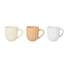 Mug Scandi DKD Home Decor Beige Blanco 9.5 x 10 x 13 cm (12 Unidades) Precio: 38.89000016. SKU: B1GRX5RRC5