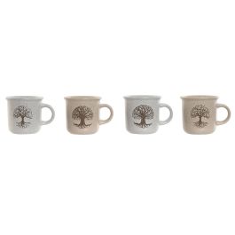 Taza Tradicional DKD Home Decor Beige Blanco Roto 7 x 6.5 x 9 cm (12 Unidades) Precio: 23.50000048. SKU: B13TVR225J