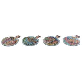 Salvamantel Mediterraneo DKD Home Decor Multicolor 23 x 1 x 18 cm (12 Unidades)