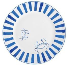 Plato Atlantico DKD Home Decor Azul Blanco 27 x 2 x 27 cm (12 Unidades) Precio: 77.5247. SKU: B1J9DCRL5J