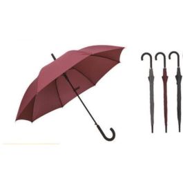 Paraguas Basicos DKD Home Decor Burdeos Gris 104 x 86 x 104 cm (12 Unidades)