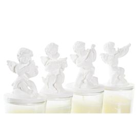 Vela Romantico DKD Home Decor Blanco 5 x 12 x 5 cm (12 Unidades)