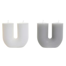 Vela Urban DKD Home Decor Gris Blanco 5 x 11 x 11 cm (12 Unidades) Precio: 55.0550003146. SKU: B1BHSYTTQT