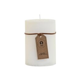 Vela Basicos DKD Home Decor Blanco 7 x 10 x 7 cm (12 Unidades)