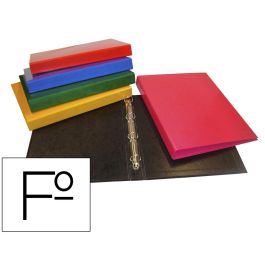 Carpeta De 4 Anillas 40 mm Saro Carton Forrado Colores Surtidos 16 unidades Precio: 51.49999943. SKU: B1AK44SKPK