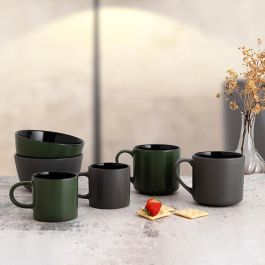 Mug Cerámico Surtido Dark Moon Bidasoa 54 cL (24 Unidades)