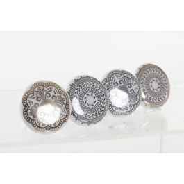 Pomo Neoclasico DKD Home Decor Dorado Plateado 6 x 2.5 x 4 cm (24 Unidades)