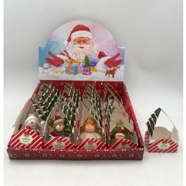 Figura Navidad Tradicional DKD Home Decor Multicolor 3 x 6 x 4 cm (24 Unidades)