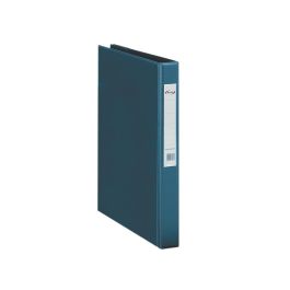 Carpeta 2 Anillas 40 mm Plastico Pardo Folio Azul 2 unidades