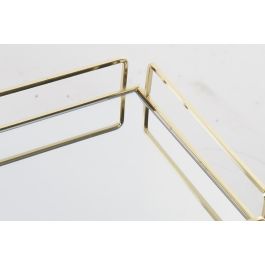 Bandeja Decoracion Glam DKD Home Decor Dorado 20 x 5 x 30 cm (2 Unidades) Bandeja Decoracion Glam DKD Home Decor Dorado 20 x 5 x 30 cm (2 Unidades)