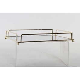 Bandeja Decoracion Glam DKD Home Decor Dorado 20 x 5 x 30 cm (2 Unidades) Bandeja Decoracion Glam DKD Home Decor Dorado 20 x 5 x 30 cm (2 Unidades)