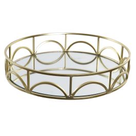 Bandeja Decoracion Glam DKD Home Decor Dorado 25 x 5 x 25 cm (2 Unidades) Precio: 33.5049007018. SKU: B1CK7HZGKB