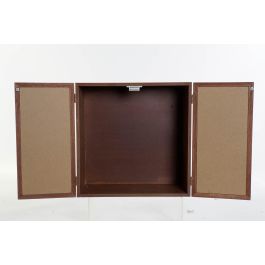 Caja Moderno DKD Home Decor Marron Rojo 13 x 30 x 30 cm (2 Unidades)