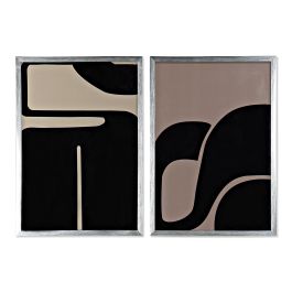 Cuadro Sixties DKD Home Decor Negro Marron 3 x 70 x 50 cm (2 Unidades) Precio: 47.95472. SKU: B17Z5VT4HZ