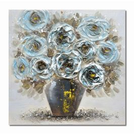 Cuadro Tradicional DKD Home Decor Azul Celeste Gris 3 x 60 x 60 cm (2 Unidades)