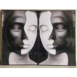 Cuadro Urban DKD Home Decor Blanco Negro 3.5 x 120 x 80 cm (2 Unidades) Precio: 230.50000028. SKU: B198HBDQKH