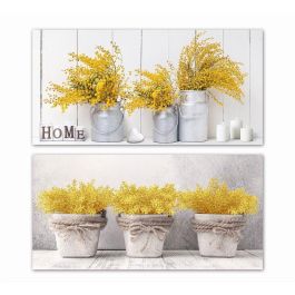 Cuadro Cottage DKD Home Decor Amarillo Gris 1.8 x 30 x 60 cm (2 Unidades) Precio: 14.49999991. SKU: B1DBYWZ673