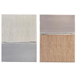 Cuadro Urban DKD Home Decor Gris Beige 2 x 90 x 60 cm (2 Unidades)