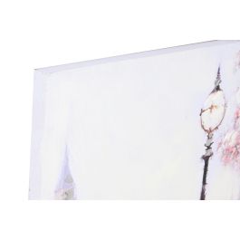 Cuadro Romantico DKD Home Decor Blanco Rosa 3 x 100 x 100 cm (2 Unidades)