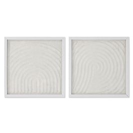 Cuadro Scandi DKD Home Decor Blanco Natural 2 x 35 x 35 cm Set de 2 (2 Unidades) Precio: 68.94999991. SKU: B1BHR24XJ6