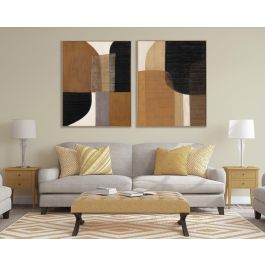 Cuadro Urban DKD Home Decor Marron Negro 4.5 x 102 x 82 cm (2 Unidades) Cuadro Urban DKD Home Decor Marron Negro 4.5 x 102 x 82 cm (2 Unidades)