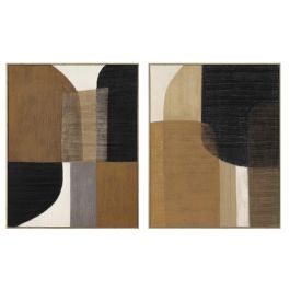 Cuadro Urban DKD Home Decor Marron Negro 4.5 x 102 x 82 cm (2 Unidades) Precio: 165.9499996. SKU: B1ALXR7VZJ