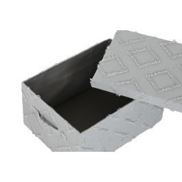 Caja Basicos DKD Home Decor Gris Crema 30 x 20 x 40 cm Set de 3 (2 Unidades)