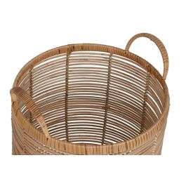 Cesta Tropical DKD Home Decor Natural 38 x 45 x 38 cm Set de 2 (2 Unidades)