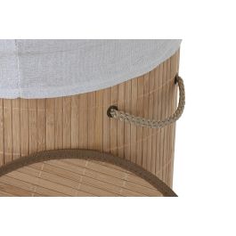 Cesta Ropa Basicos DKD Home Decor Natural Blanco 35 x 50 x 35 cm (2 Unidades)