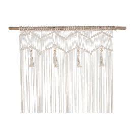 Decoracion Colgante Boho DKD Home Decor Blanco Natural 5 x 180 x 110 cm (2 Unidades)