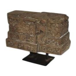 DKD Home Decor Objeto Decorativo de Colección Única de Teca y Hierro Natural con Talla - Set de 2 (Largo 19 x Ancho 38 x Alto 31 cm) DKD Home Decor Objeto Decorativo de Colección Única de Teca y Hierro Natural con Talla - Set de 2 (Largo 19 x Ancho 38 x Alto 31 cm)