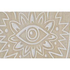 Decoracion Pared Arabe DKD Home Decor Marron Blanco 1 x 60 x 40 cm (2 Unidades)