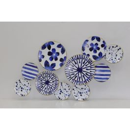 Decoracion Pared Mediterraneo DKD Home Decor Azul Blanco 8.9 x 64 x 111 cm (2 Unidades) Precio: 219.61499999999998. SKU: B14M4QNALC