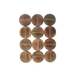 Decoracion Pared Moderno DKD Home Decor Natural 3 x 60 x 45 cm (2 Unidades) Precio: 63.89000013. SKU: B14S4RLC7X